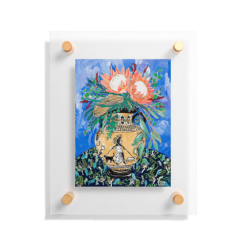 Lara Lee Meintjes Cat Walk Protea and Banksia Bouquet Floating Acrylic Print