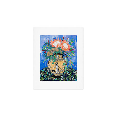 Lara Lee Meintjes Cat Walk Protea and Banksia Bouquet Art Print