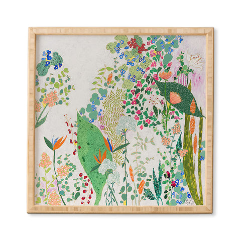 Lara Lee Meintjes Painterly Floral Jungle Framed Wall Art