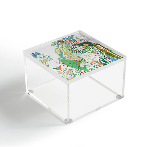 Lara Lee Meintjes Painterly Floral Jungle Acrylic Box