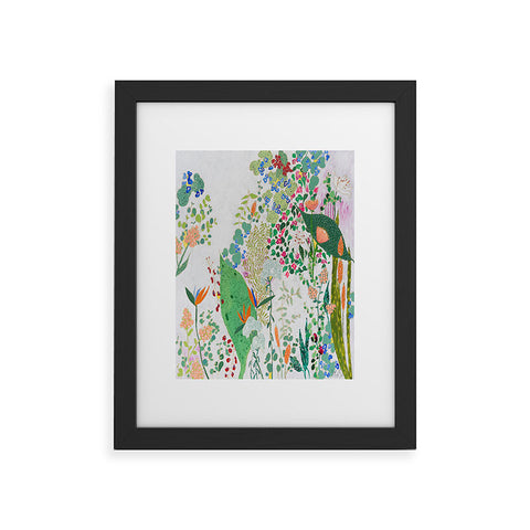 Lara Lee Meintjes Painterly Floral Jungle Framed Art Print