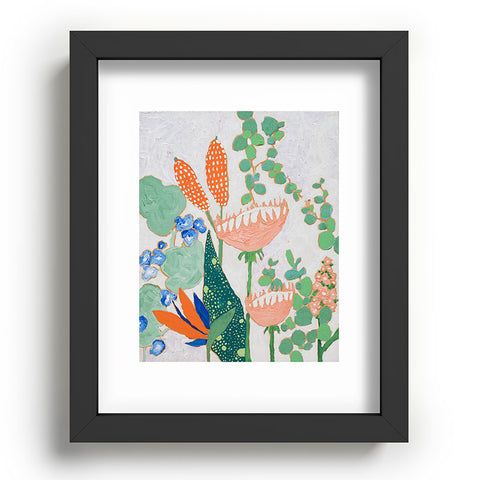 Lara Lee Meintjes Proteas and Birds of Paradise Painting Recessed Framing Rectangle