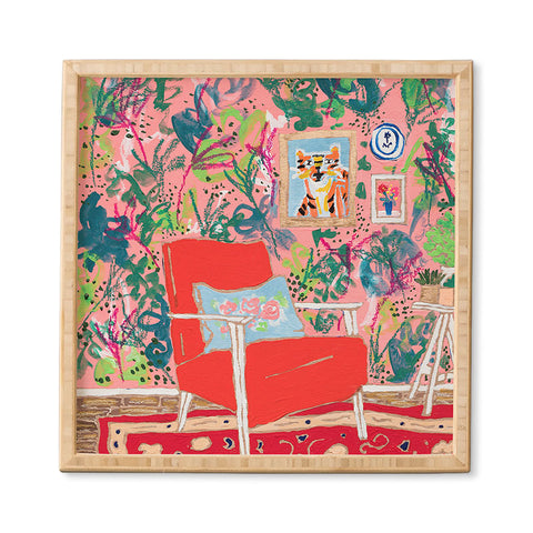 Lara Lee Meintjes Red Chair Framed Wall Art