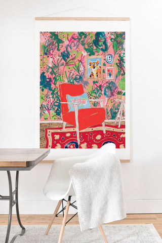 Lara Lee Meintjes Red Chair Art Print And Hanger