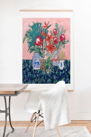 Lara Lee Meintjes The Domesticated Jungle Floral Still Life Art Art Print And Hanger