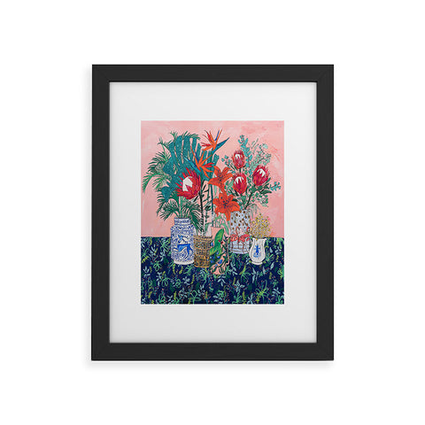 Lara Lee Meintjes The Domesticated Jungle Floral Still Life Art Framed Art Print
