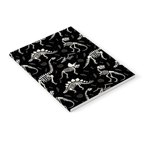 Lathe & Quill Dinosaur Fossils on Black Notebook