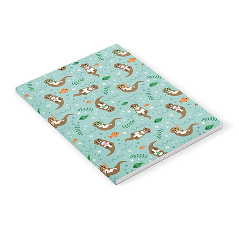 Lathe & Quill Kawaii Otters Playing Underwater Notebook