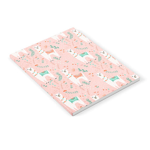 Lathe & Quill Lovely Llama on Pink Notebook
