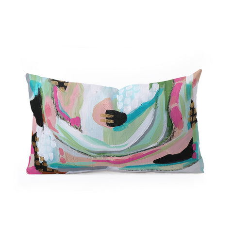 Laura Fedorowicz About a Girl Oblong Throw Pillow