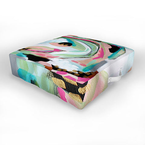 Laura Fedorowicz About a Girl Outdoor Floor Cushion