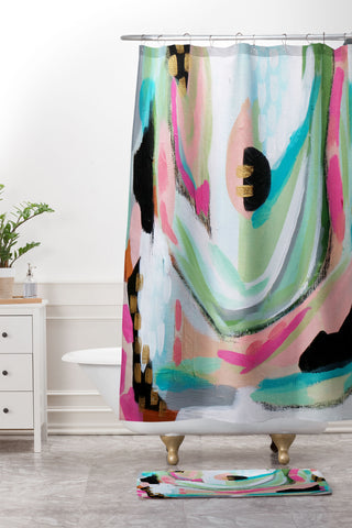 Laura Fedorowicz About a Girl Shower Curtain And Mat