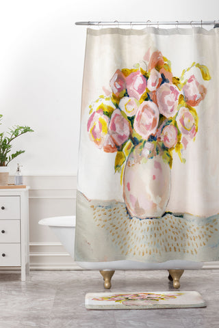 Laura Fedorowicz Always Choose Flowers Shower Curtain And Mat
