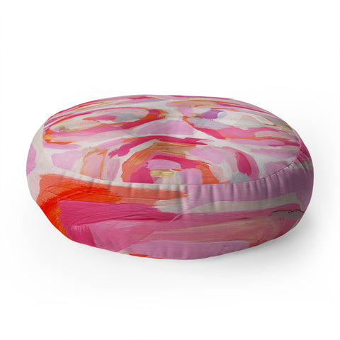 Laura Fedorowicz Apple Blossoms Floor Pillow Round