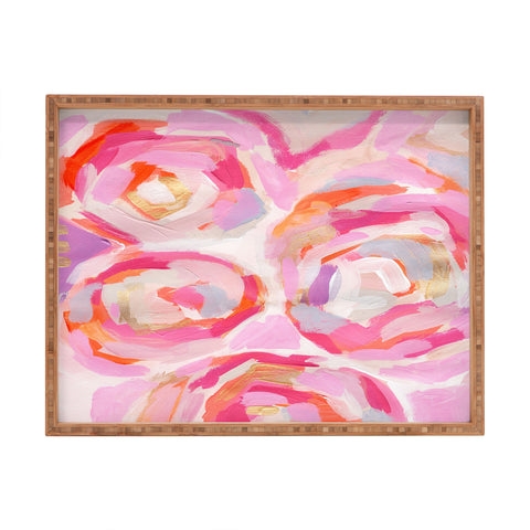 Laura Fedorowicz Apple Blossoms Rectangular Tray