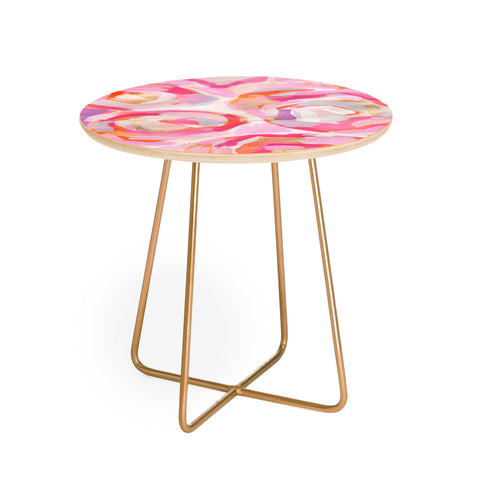 Laura Fedorowicz Apple Blossoms Round Side Table