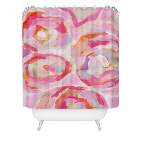Laura Fedorowicz Apple Blossoms Shower Curtain