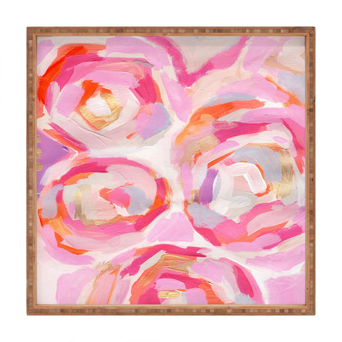 Laura Fedorowicz Apple Blossoms Square Tray