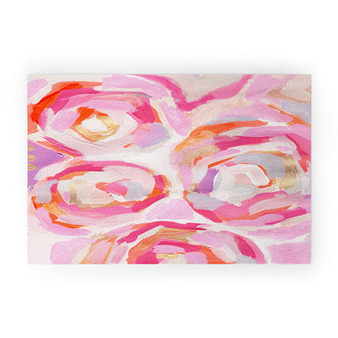 Laura Fedorowicz Apple Blossoms Welcome Mat