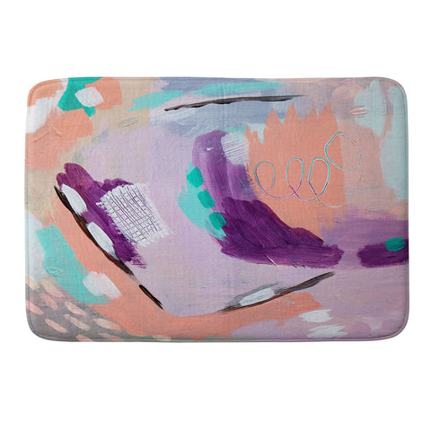 Laura Fedorowicz Ash and Blush Memory Foam Bath Mat