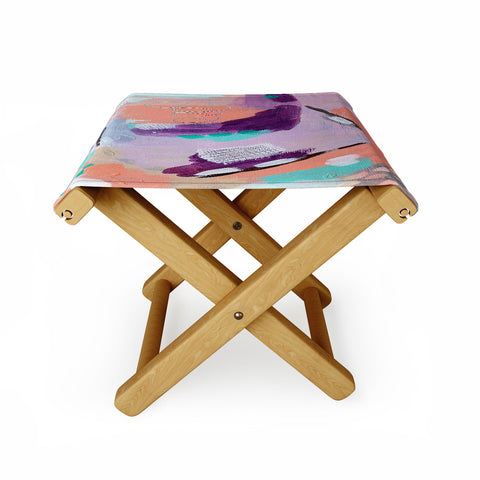 Laura Fedorowicz Ash and Blush Folding Stool