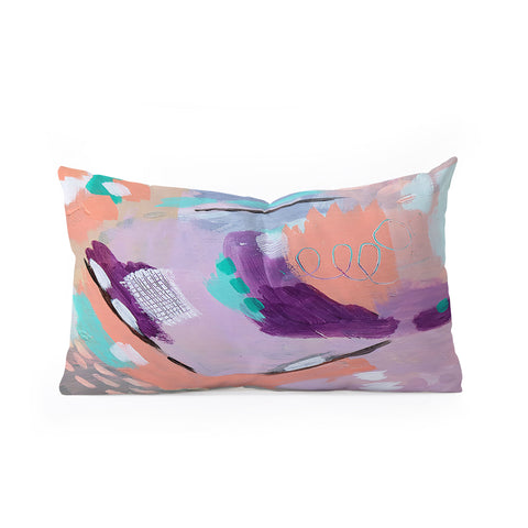 Laura Fedorowicz Ash and Blush Oblong Throw Pillow