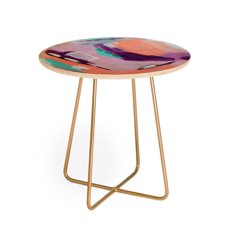Laura Fedorowicz Ash and Blush Round Side Table