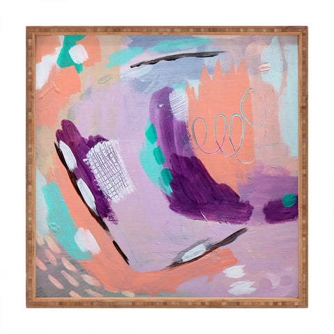 Laura Fedorowicz Ash and Blush Square Tray