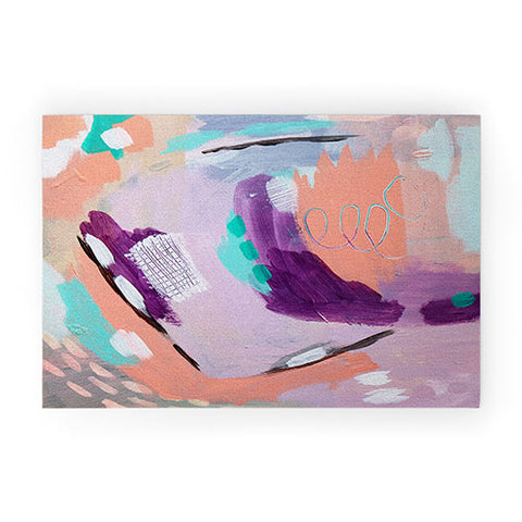 Laura Fedorowicz Ash and Blush Welcome Mat