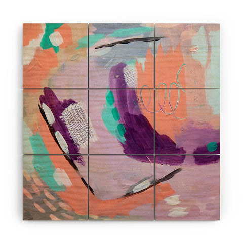 Laura Fedorowicz Ash and Blush Wood Wall Mural