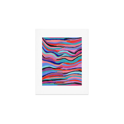 Laura Fedorowicz Azur Waves Embellished Art Print