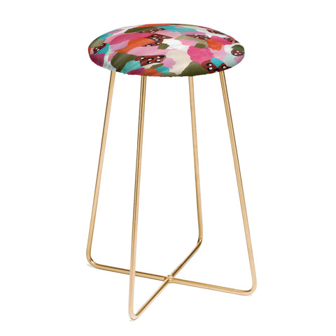 Laura Fedorowicz Be Bold Abstract Counter Stool