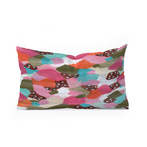 Laura Fedorowicz Be Bold Abstract Oblong Throw Pillow