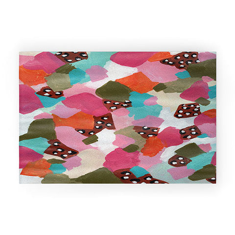 Laura Fedorowicz Be Bold Abstract Welcome Mat