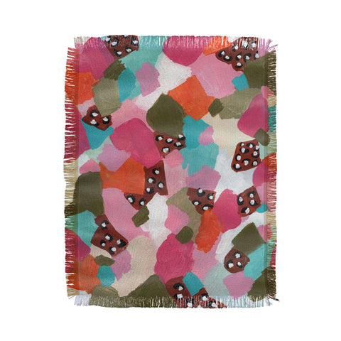 Laura Fedorowicz Be Bold Abstract Throw Blanket