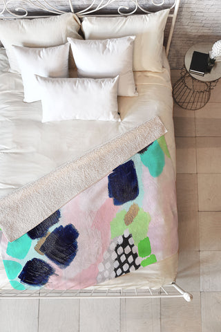 Laura Fedorowicz Beachin Fleece Throw Blanket