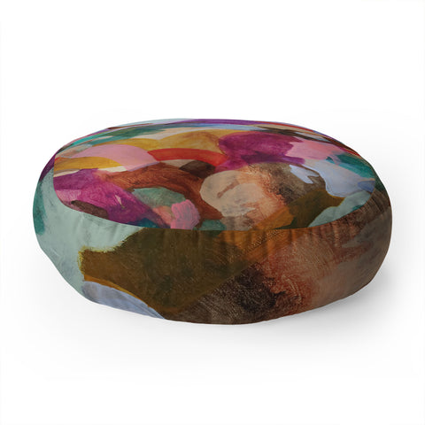 Laura Fedorowicz Beauty in the Connections Floor Pillow Round