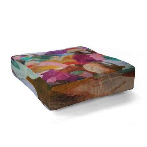 Laura Fedorowicz Beauty in the Connections Floor Pillow Square