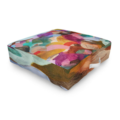 Laura Fedorowicz Beauty in the Connections Outdoor Floor Cushion