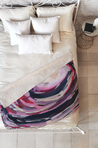 Laura Fedorowicz Berry Picking Fleece Throw Blanket