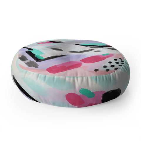 Laura Fedorowicz Beside Myself Floor Pillow Round