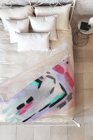 Laura Fedorowicz Beside Myself Fleece Throw Blanket