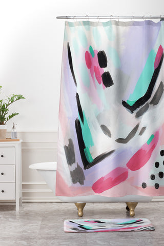 Laura Fedorowicz Beside Myself Shower Curtain And Mat