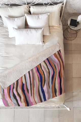 Laura Fedorowicz Big Plans Embellished Fleece Throw Blanket