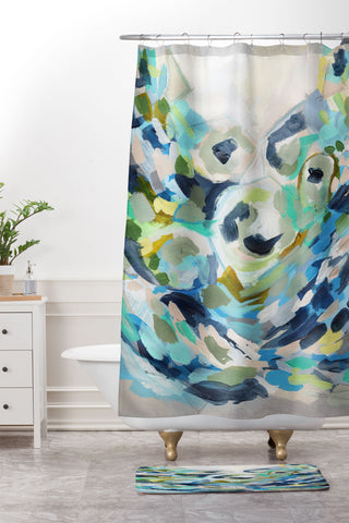 Laura Fedorowicz Birdie Shower Curtain And Mat