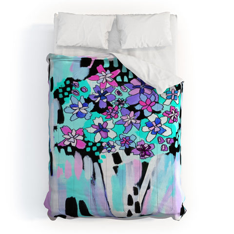 Laura Fedorowicz Bloom Even in the Dark Comforter