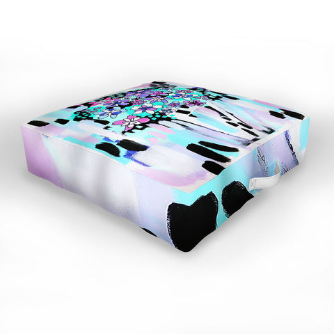 Laura Fedorowicz Bloom Even in the Dark Outdoor Floor Cushion