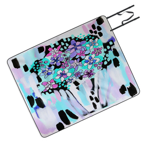 Laura Fedorowicz Bloom Even in the Dark Picnic Blanket