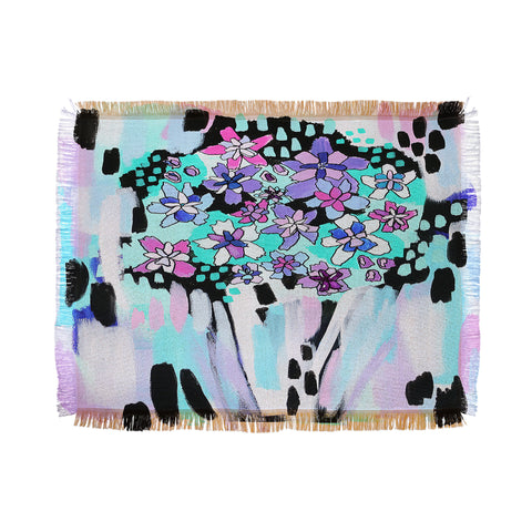 Laura Fedorowicz Bloom Even in the Dark Throw Blanket