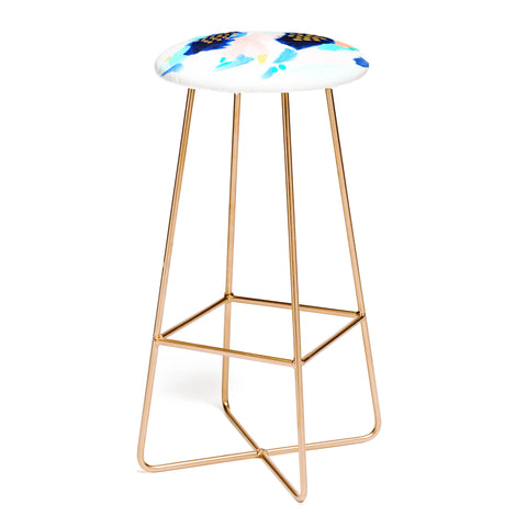 Laura Fedorowicz Blush Abstract Bar Stool